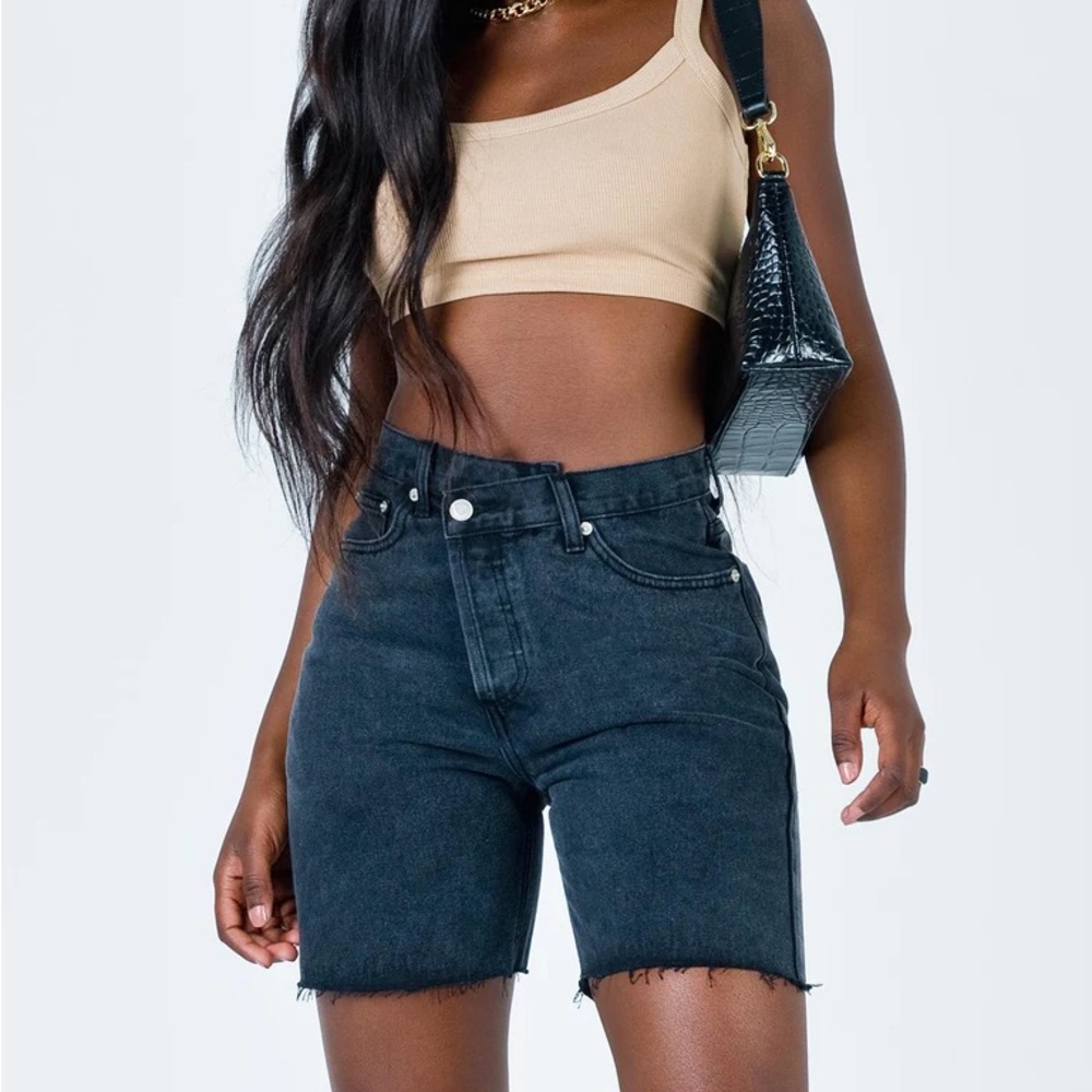 PRINCESS POLLY ELIANA SHORTS BLACK